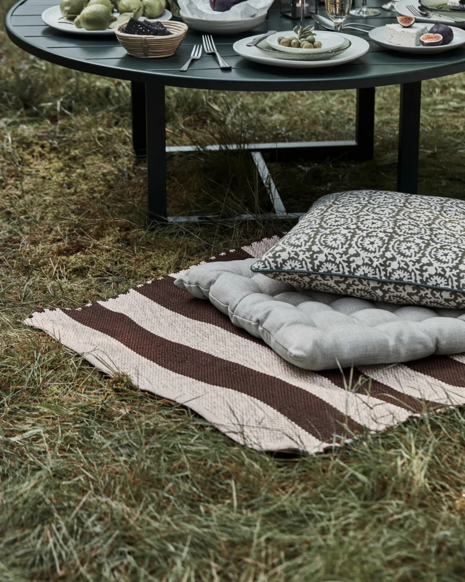 Dywan Alfo 90x200 cm, Brązowo-biały House Doctor