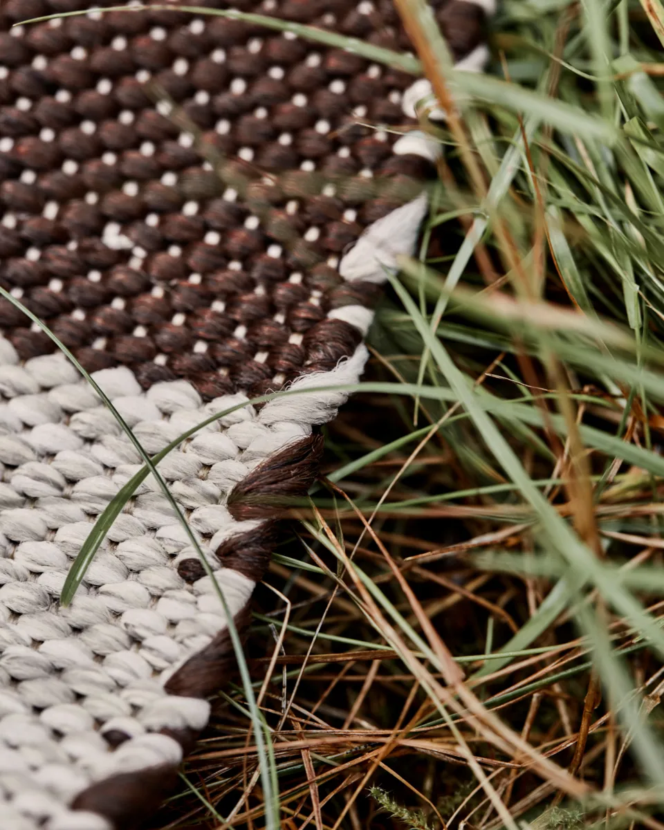 Dywan Alfo 90x200 cm, Brązowo-biały House Doctor