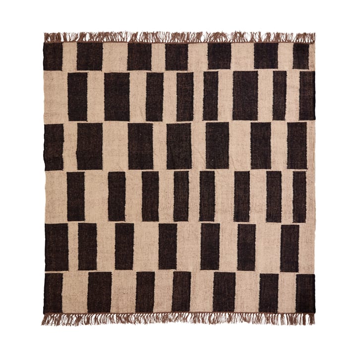 Dywan Graph - Czarny-naturalny, 180x180 cm - House Doctor