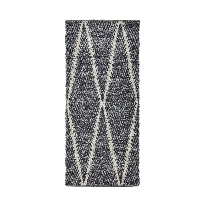 Dywan Kin, Czarno-off white, 90x200 cm House Doctor