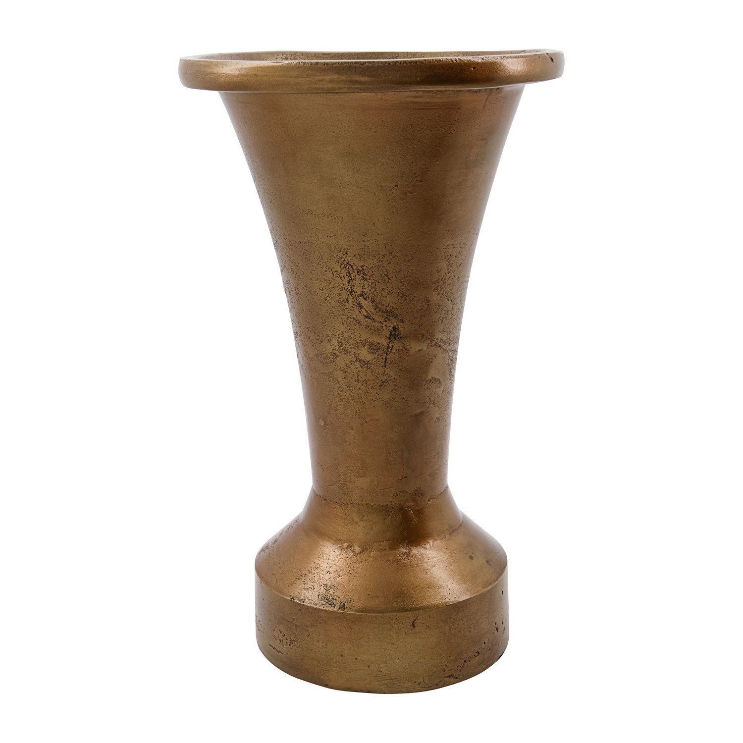 House Doctor Florist wazon 33 cm Antyczny mosiądz | Skandynawski Design | Wazony | Złoty kolor
