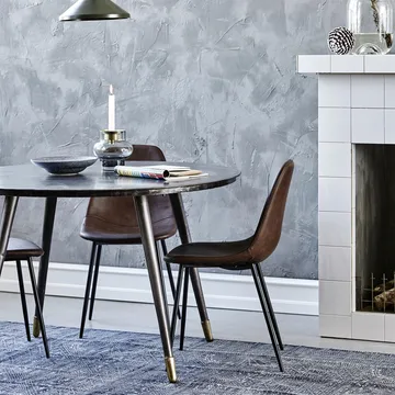 Found krzesło skórzane - Brązowy - House Doctor