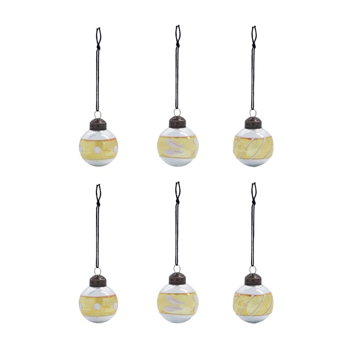 Glowi bombka świąteczna Ø4 cm 6-pak, Złoto House Doctor