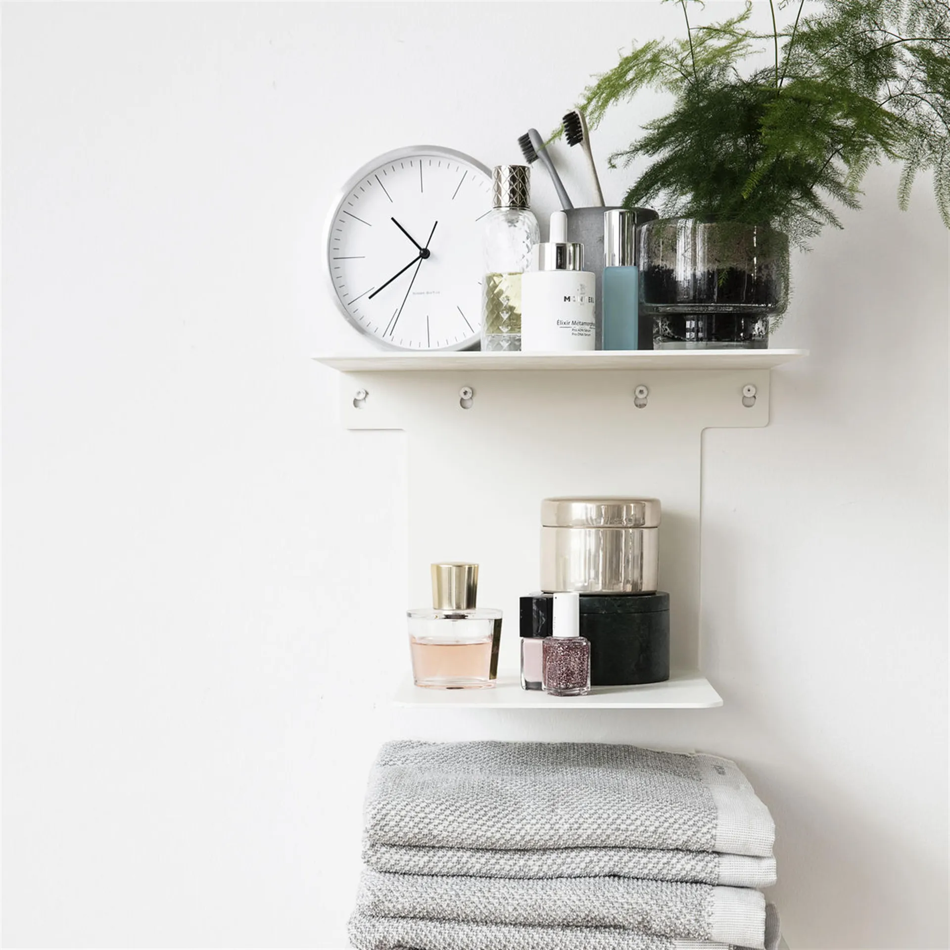 Hannah zegar stołowy 15 cm, srebro House Doctor