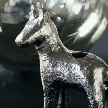 Horse świecznik 7,5 cm - Antyczne srebro - House Doctor