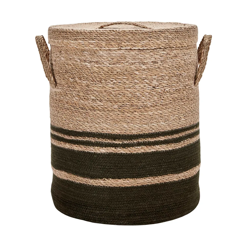 Kosz do przechowywania pościeli Laundry z pokrywą 2 części, Army House Doctor