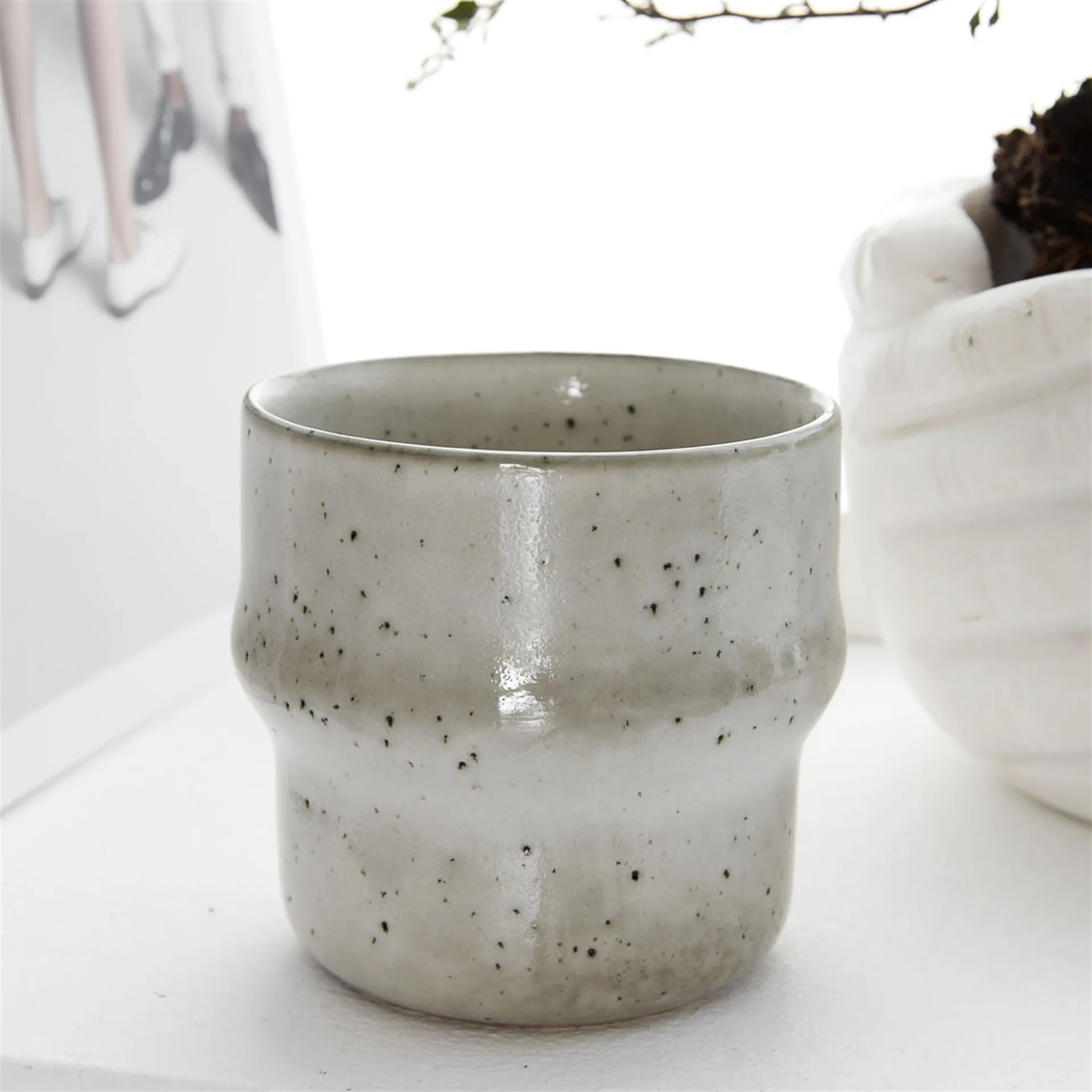 Kubek Lake, szary, 8,3 cm House Doctor