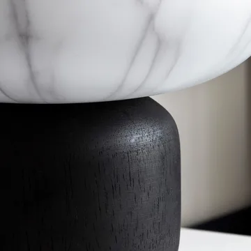 Lampa Fog czarno-biały marmur - 20 cm - House Doctor