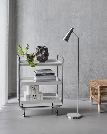 Lampa podłogowa Precise - Srebrne wykończenie - House Doctor