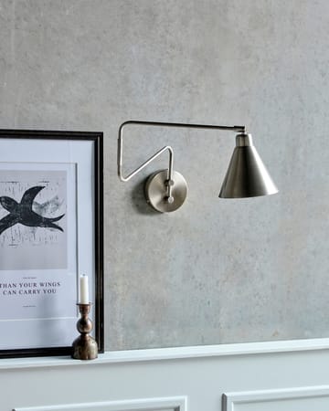 Lampa ścienna Game, szczotkowane srebro - Duży, 76 cm - House Doctor