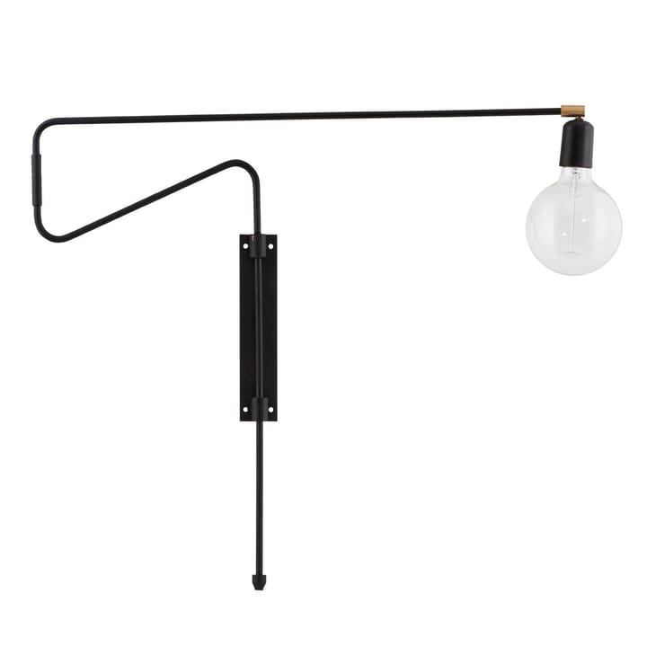 Lampa ścienna Swing czarna - duży, 70 cm - House Doctor