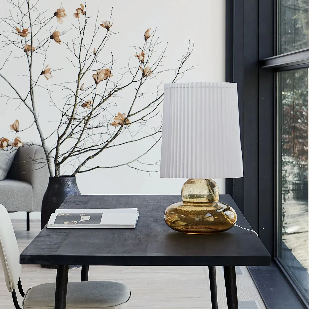 Lampa stołowa Ribe 55 cm, Amber House Doctor