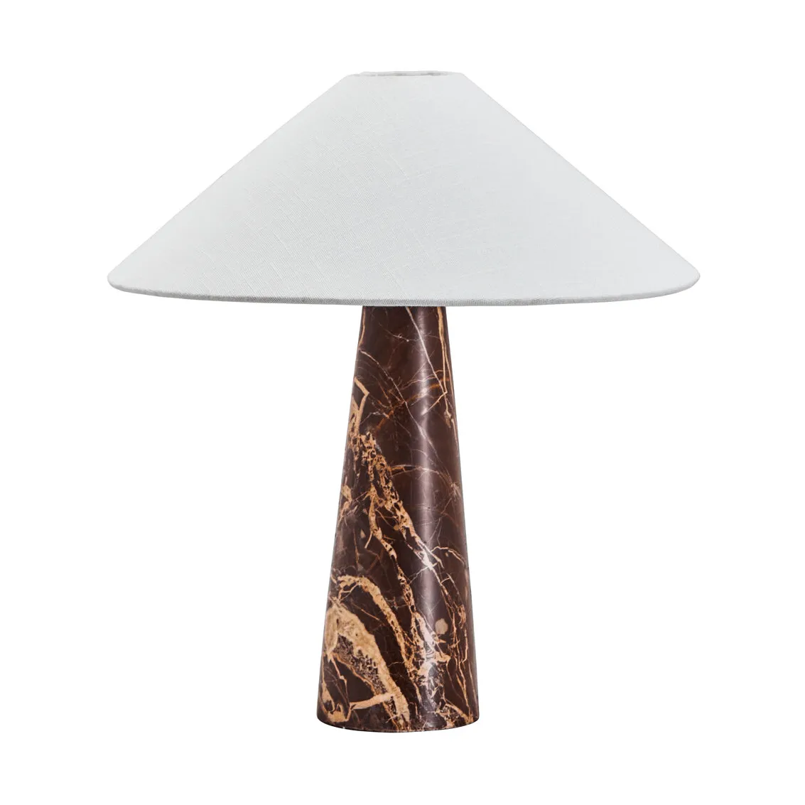 Lampa stołowa Soffi, Brązowy-Off-White, Ø42x44,5 cm House Doctor