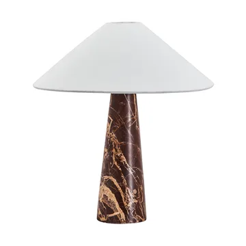 Lampa stołowa Soffi - Brązowy-Off-White, Ø42x44,5 cm - House Doctor