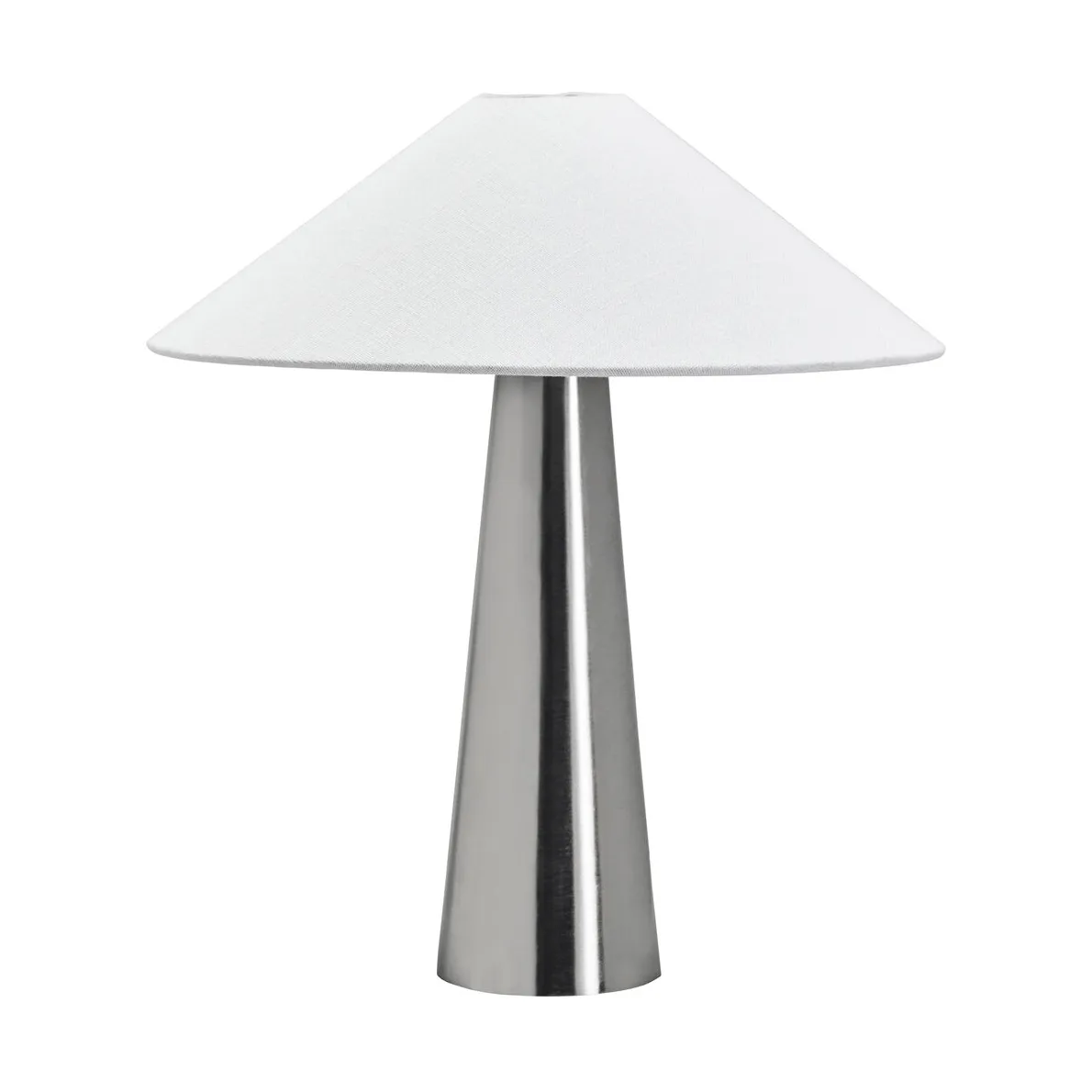 Lampa stołowa Soffi, Szczotkowane srebro-Off-White, Ø42x48 cm House Doctor