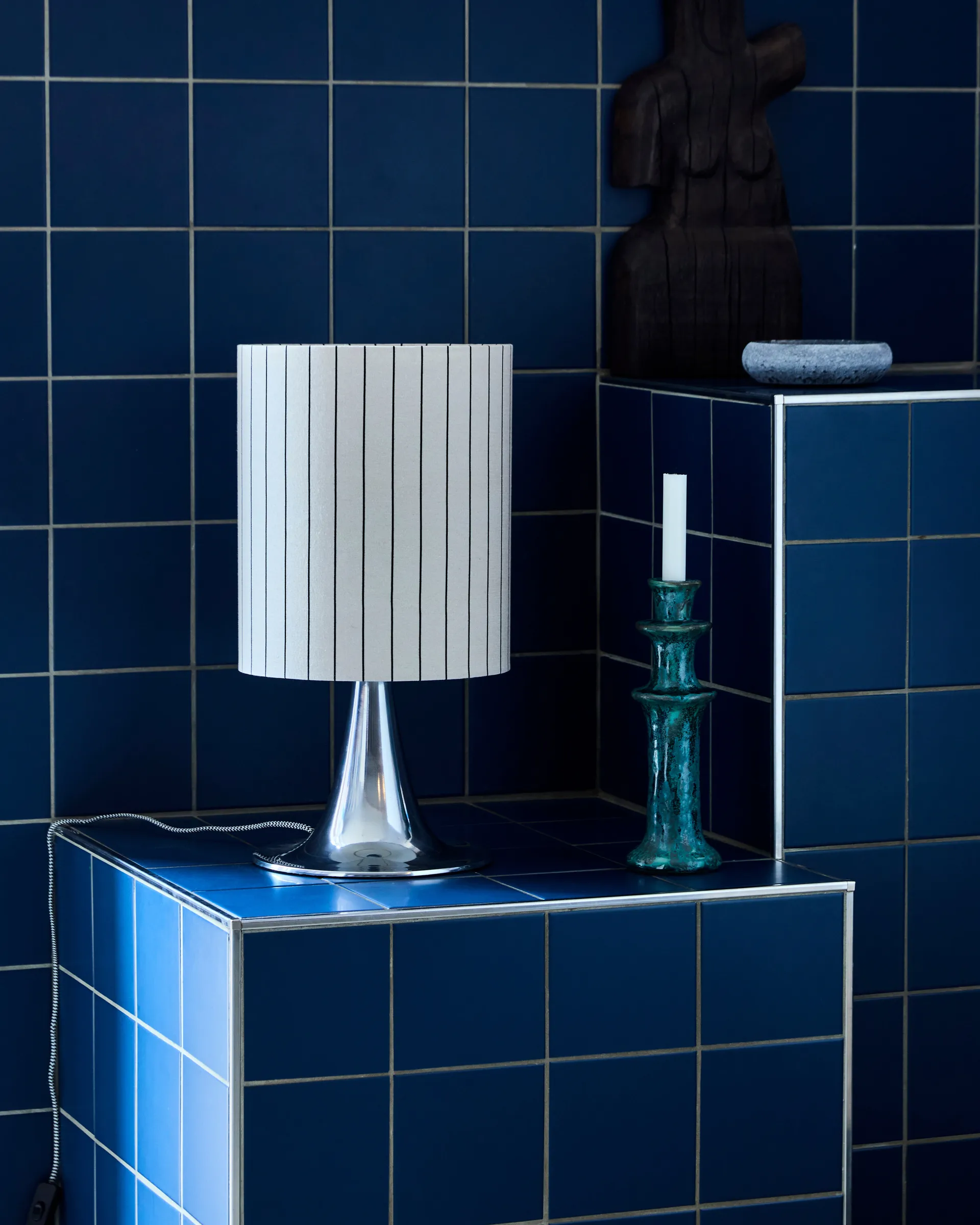 Lampa stołowa Tulip 50 cm, Srebrne wykończenie House Doctor