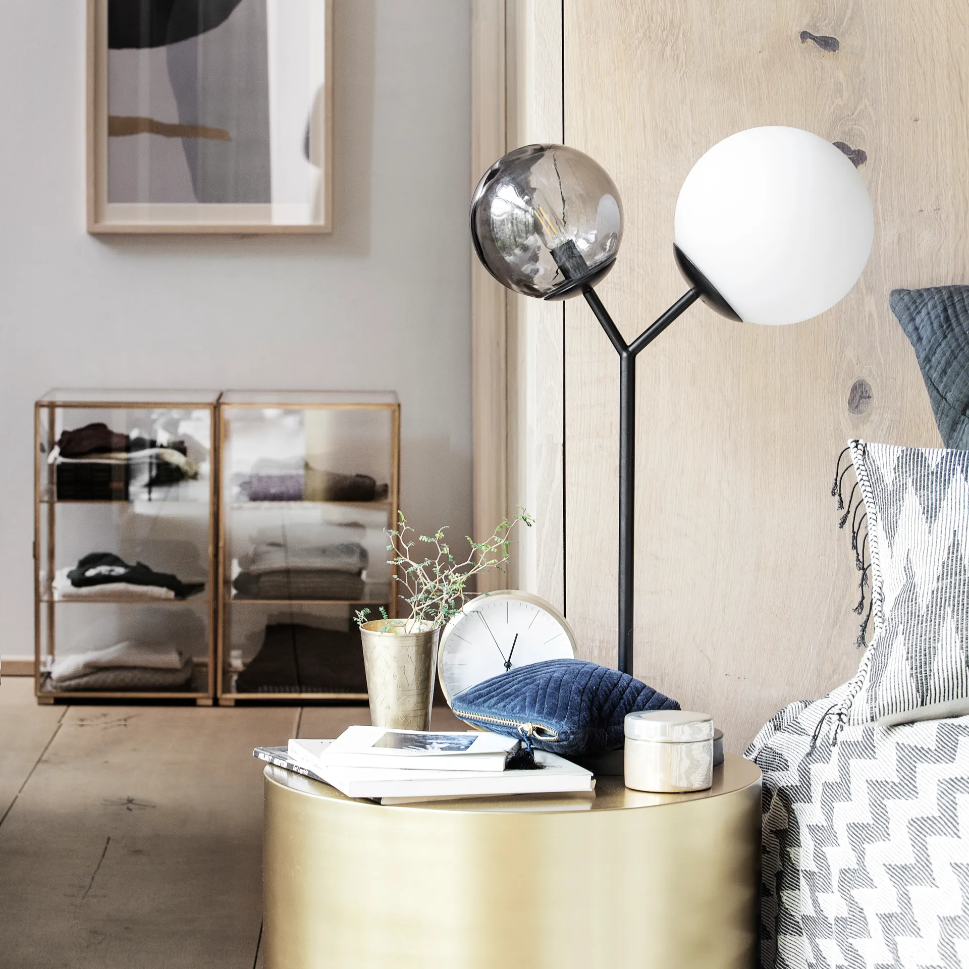 Lampa stołowa Twice, Czarny House Doctor