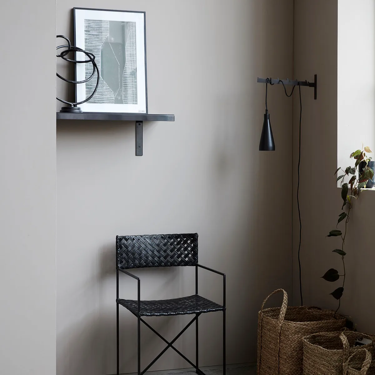 Lampa sufitowa Jammu Ø9 cm, Czarny House Doctor