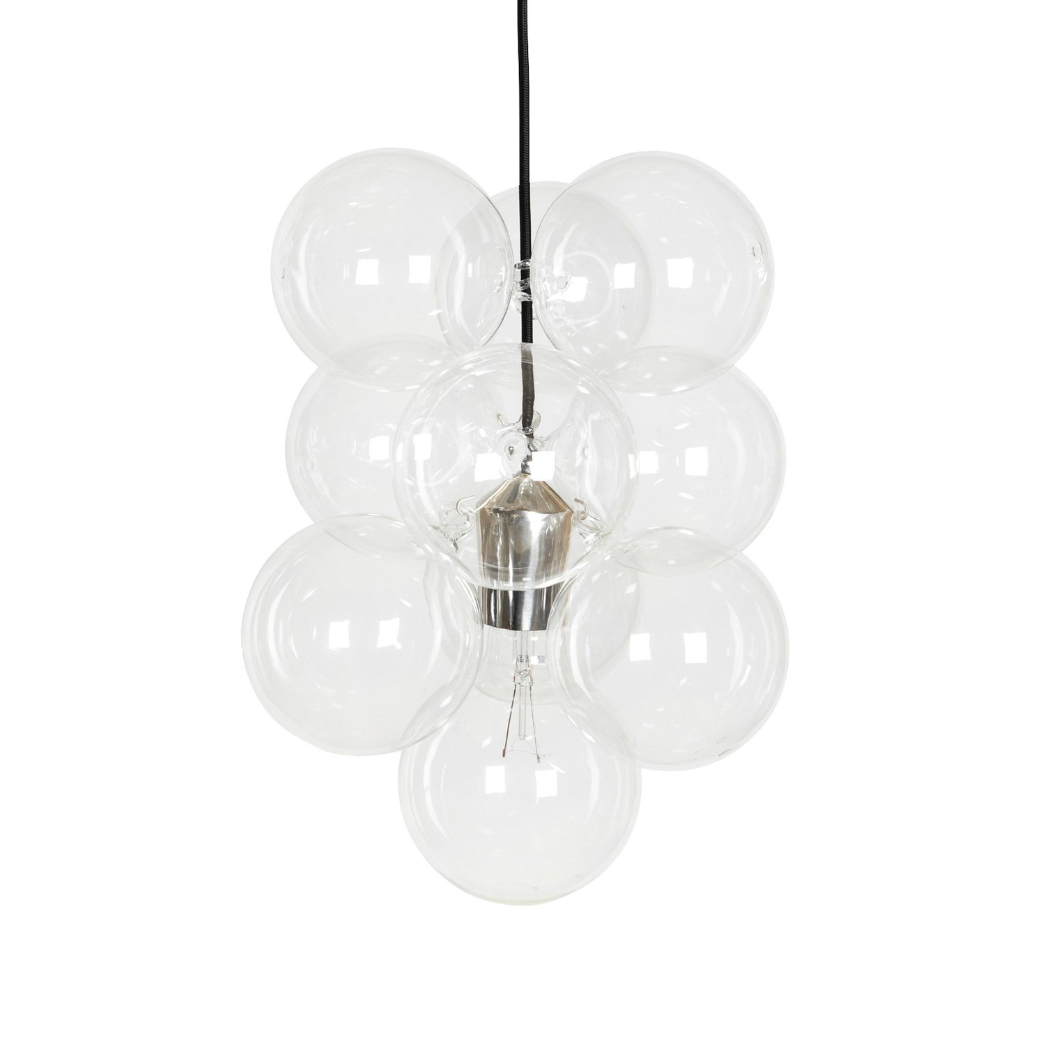 House Doctor Lampa wisząca DIY 12 szklanych kul | Skandynawski Design | Lampy wiszące | Przezroczysty