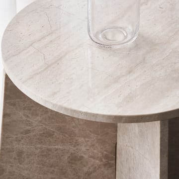 Marb stolik 48x48x40 cm - Beżowy marmur - House Doctor