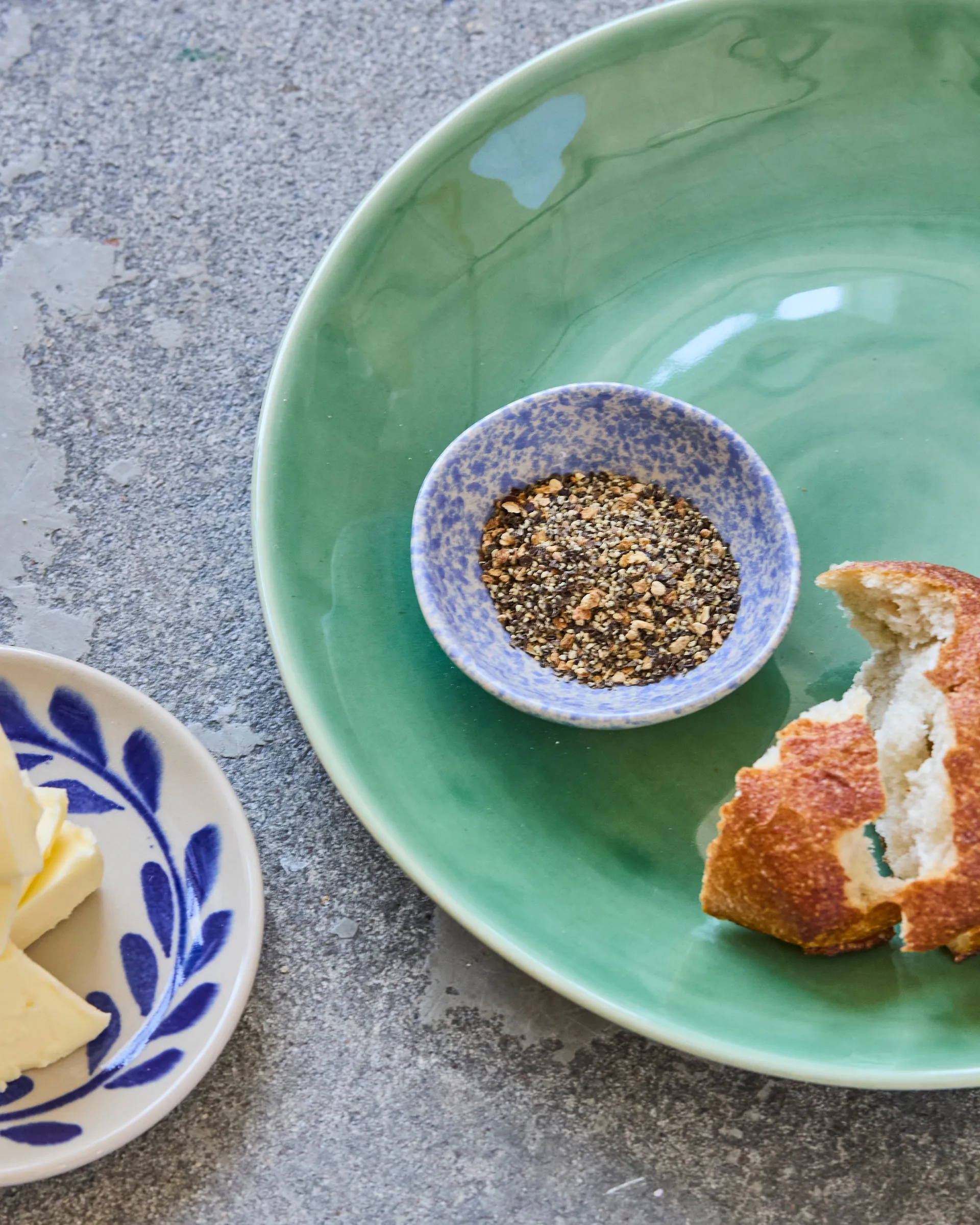 Miska Diva 400 ml, 3-pak, Niebieski House Doctor