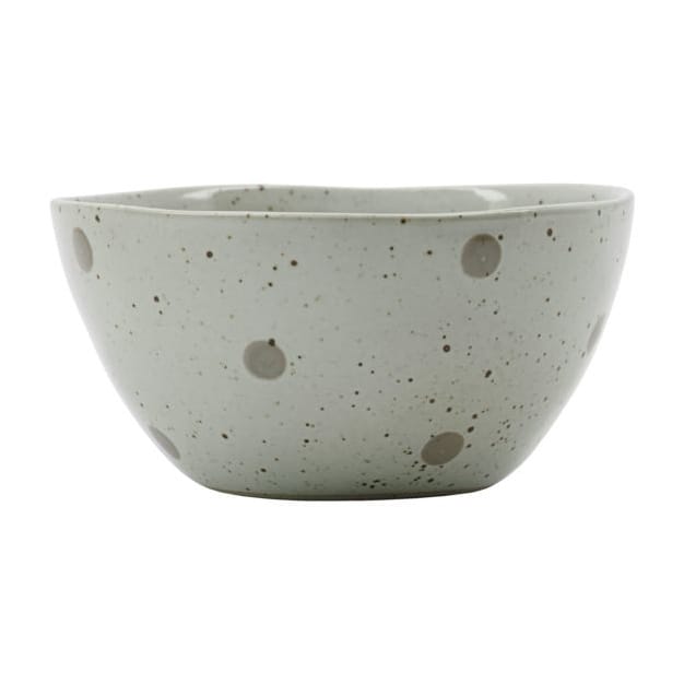Miska Dots Ø12 cm, Biało-zielone kropki House Doctor