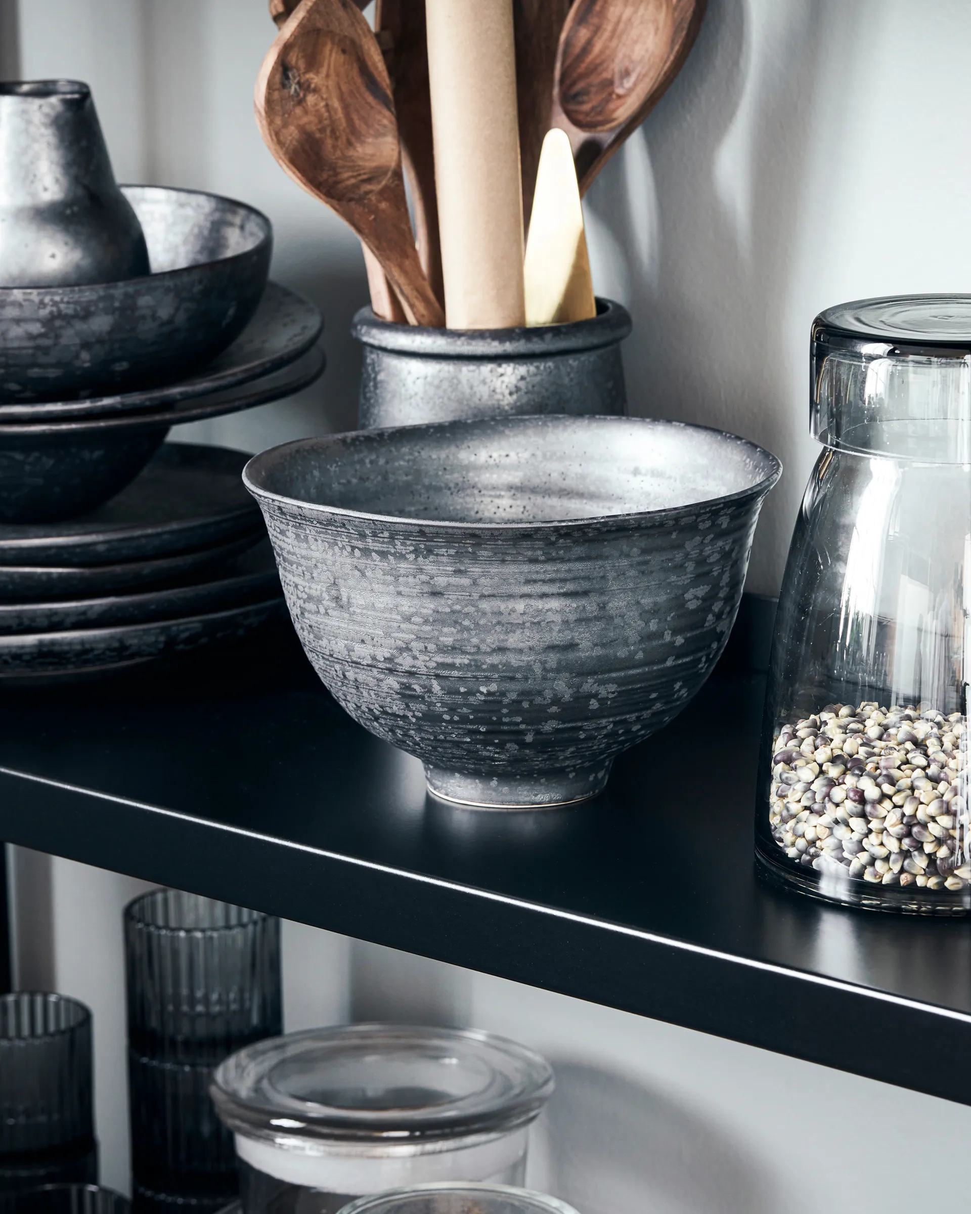 Miska Pion Ø19 cm, Czarno-brązowa House Doctor