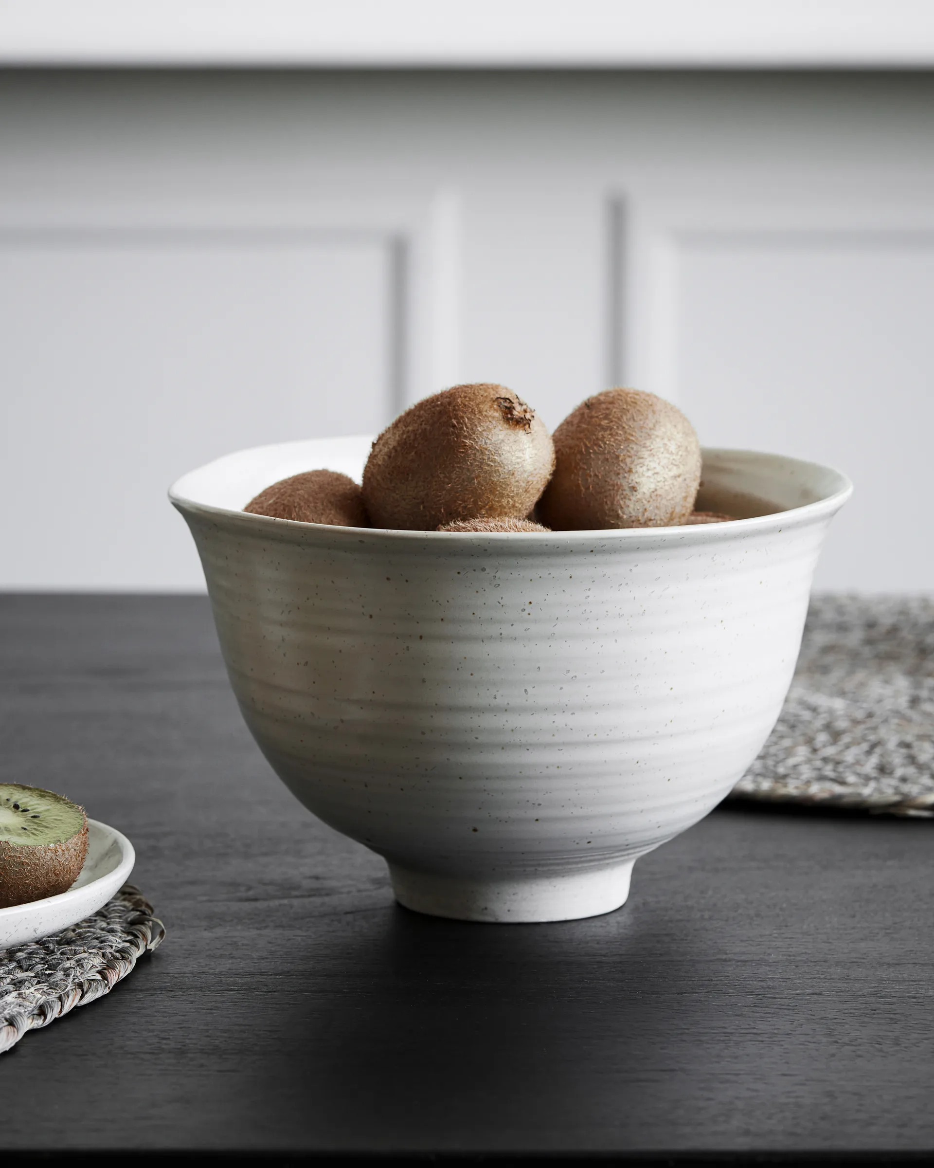 Miska Pion Ø19 cm, Szaro-biała House Doctor