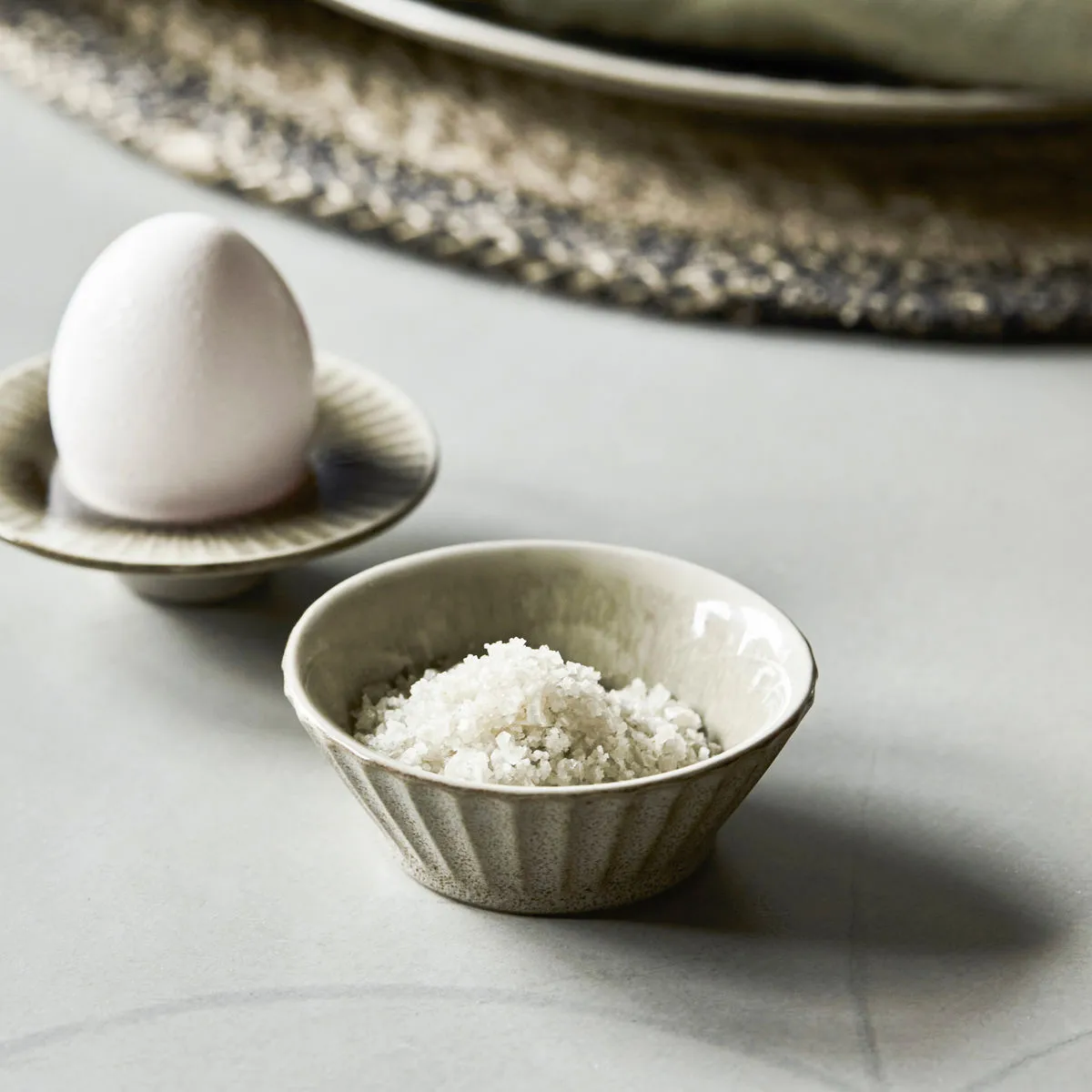 Miska Pleat Ø8 cm, Szaro-brązowa House Doctor