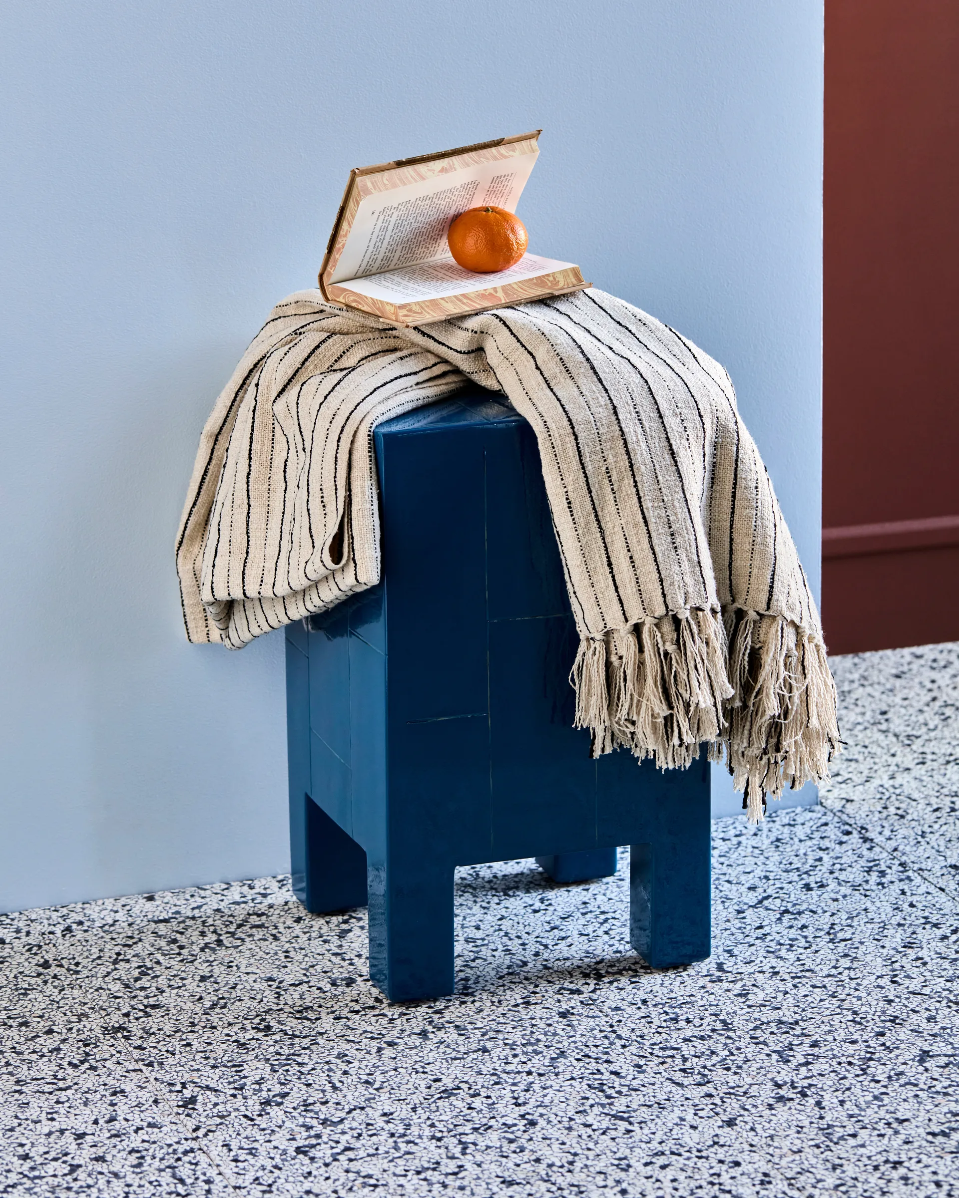 Narzuta Lines 130x180 cm, Czarny-off-white House Doctor