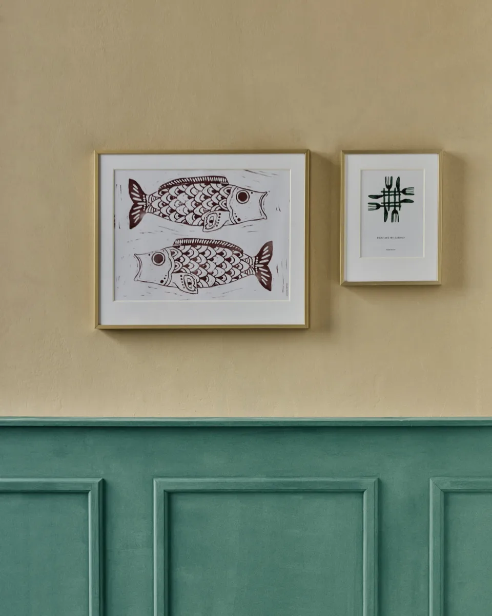 Obraz Fish wall art 40x50 cm, Burgundy House Doctor