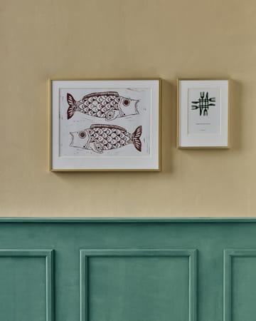 Obraz Fish wall art 40x50 cm - Burgundy - House Doctor