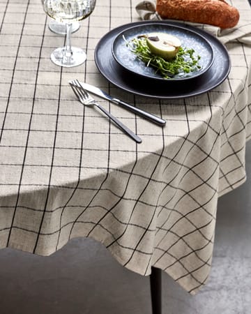 Obrus Join 150x150 cm - Czarny-off white - House Doctor