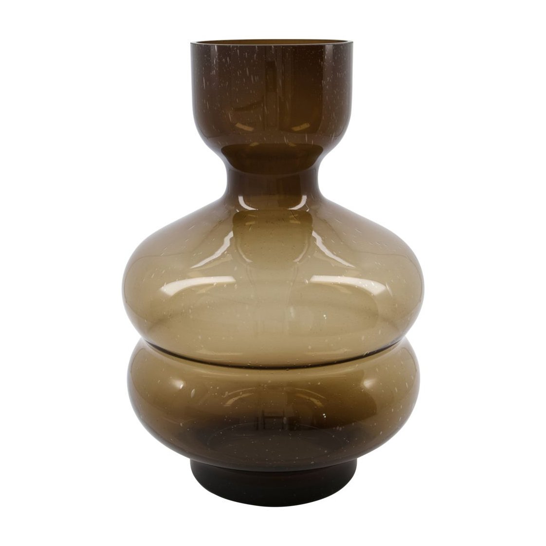 House Doctor Organi wazon 35 cm Bursztynowy | Skandynawski Design | Wazony | Pomarańczowy
