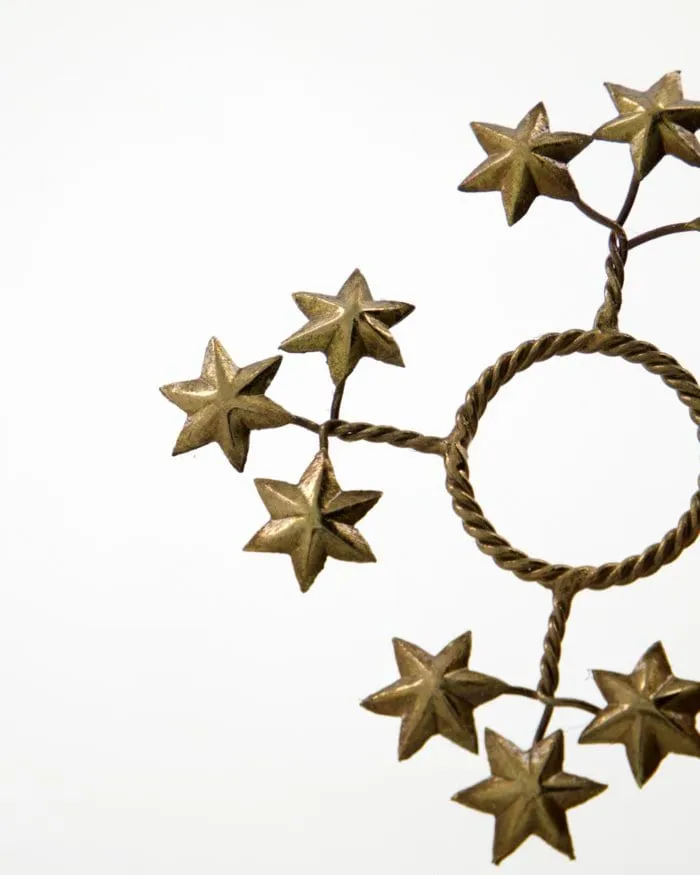 Osłonka na świecę Star, 4‑pak, Złota House Doctor