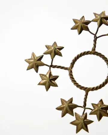 Osłonka na świecę Star, 4‑pak - Złota - House Doctor