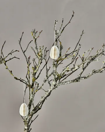 Ozdoba Honeycomb pisanki, 6 części - Off-white - House Doctor