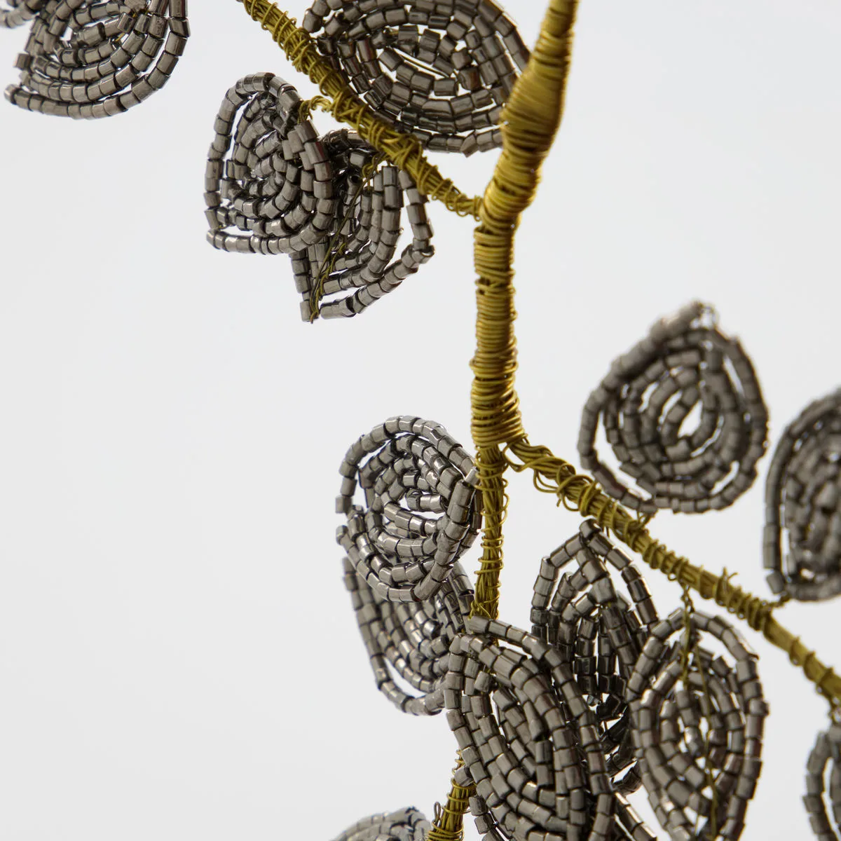 Pearl Wisior na choinkę jemioła 3 Części, szary-złoty House Doctor