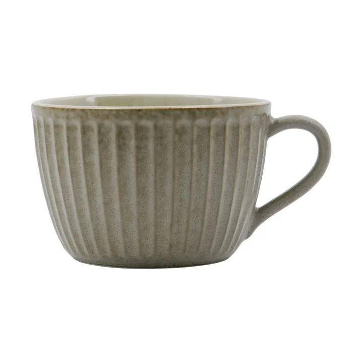 Pleat kubek 340 ml - Szaro-brązowy - House Doctor