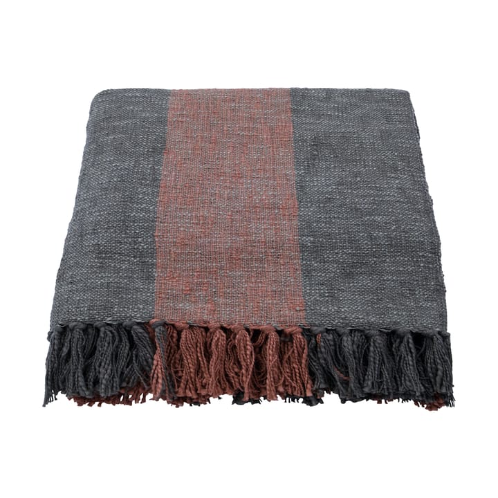 Pled Ponra 130x180 cm, Khaki-Spalona czerwień House Doctor