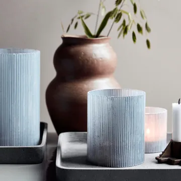 Podstawka na tealighty Mirr 12,5 cm - Mroźna szarość - House Doctor