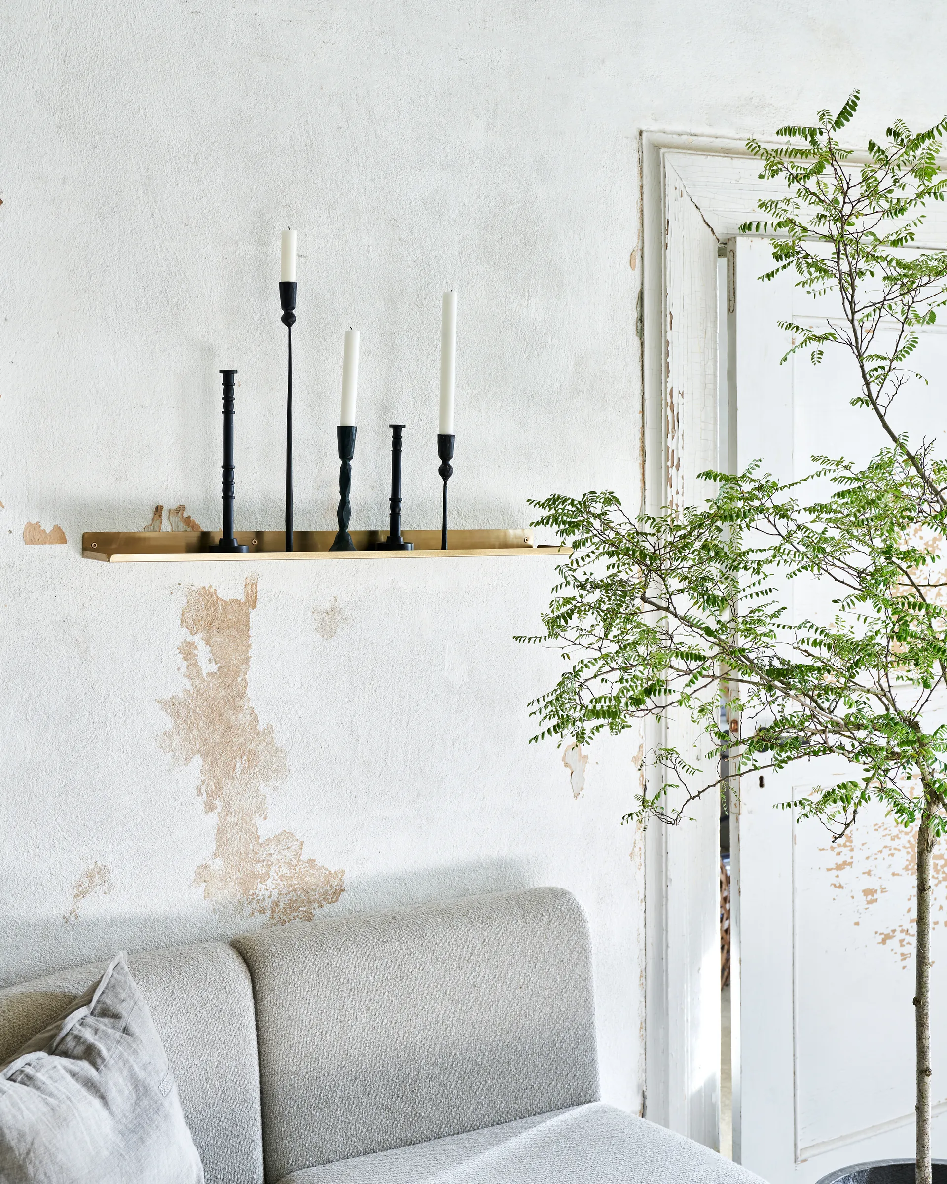 Półka Ledge 80 cm, Mosiądz House Doctor