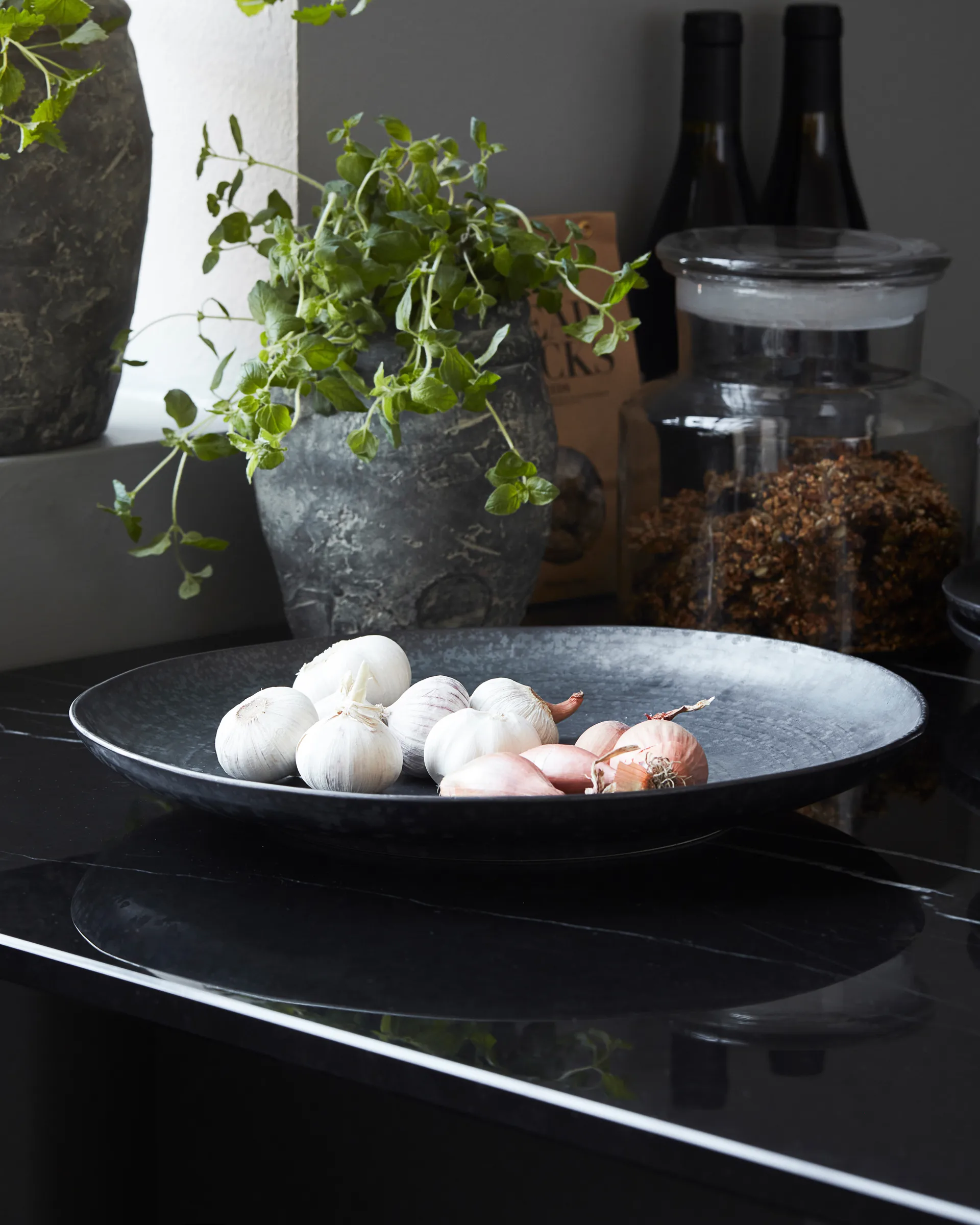 Półmisek do serwowania Pion Ø36 cm, Czarno-brązowy House Doctor