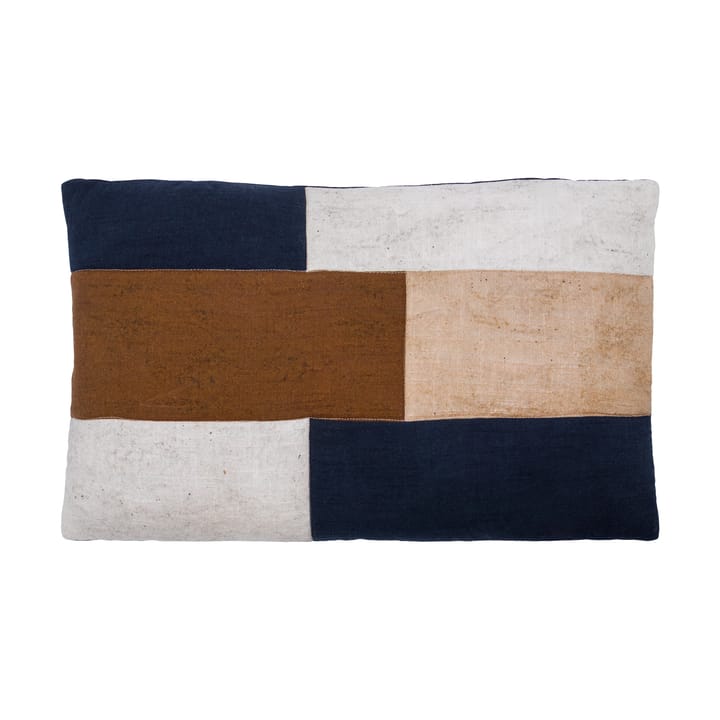 Poszewka na poduszkę Patch 30x50 cm - Czarny-piaskowy-brązowy - House Doctor