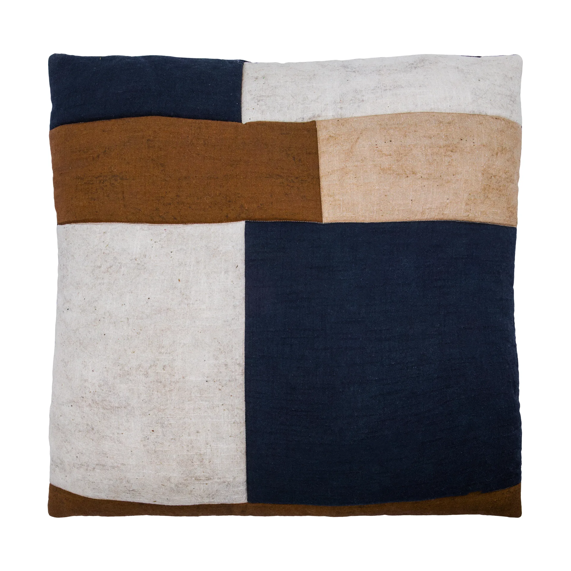 Poszewka na poduszkę Patch 50x50 cm, Czarny-piaskowy-brązowy House Doctor