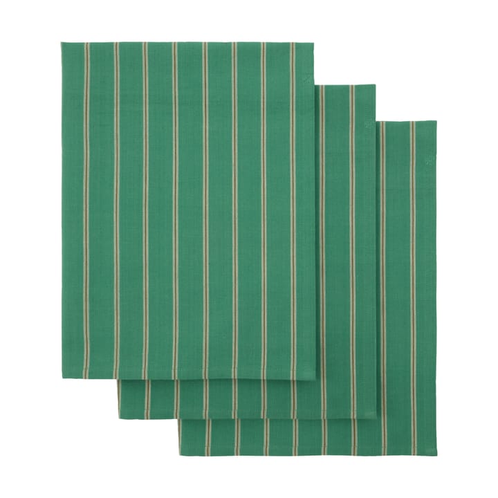 Ręcznik kuchenny Cook 55x75 cm 3 szt. - Zielony - House Doctor