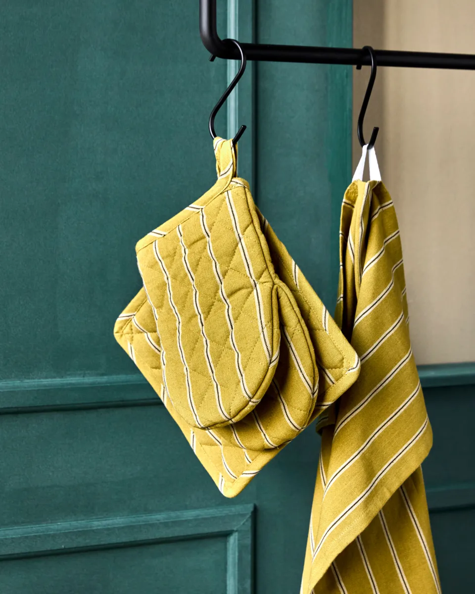 Rękawica kuchenna Chef 14x24 cm 2 szt., Musztardowy House Doctor