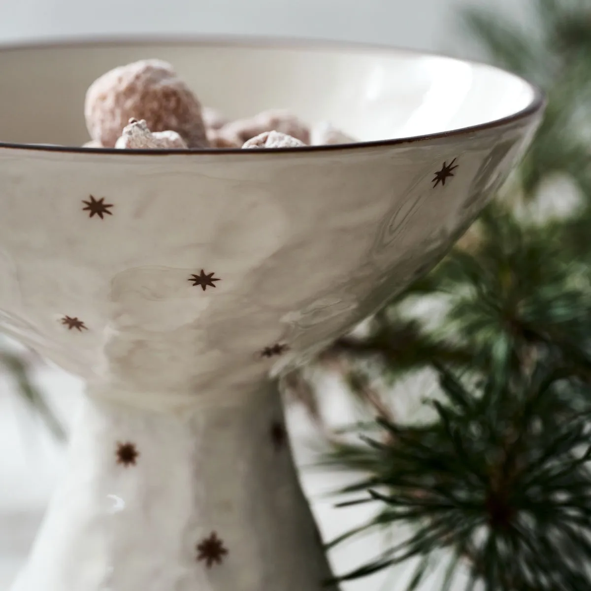 Starry stojak na ciasto Ø15 cm, Biały House Doctor