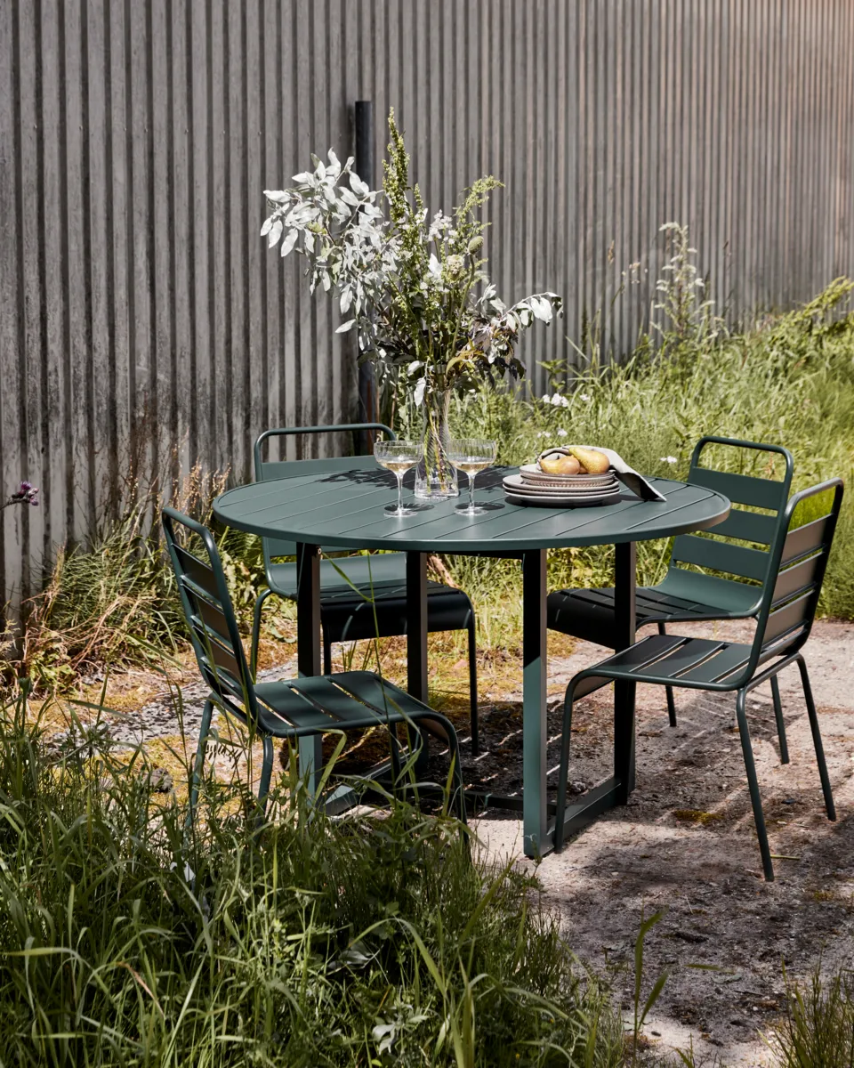 Stół Helo Ø120 cm, Zielony House Doctor