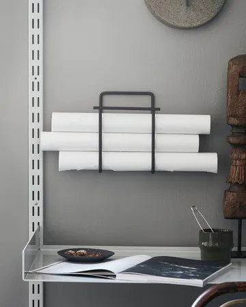 Stojak na czasopisma Hold 22 cm - Czarny - House Doctor